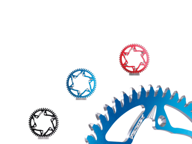 Honda CBR600RR Steel Sprocket - Front + Rear - Vortex Racing - 520 42 Tooth - Black - `03-`13